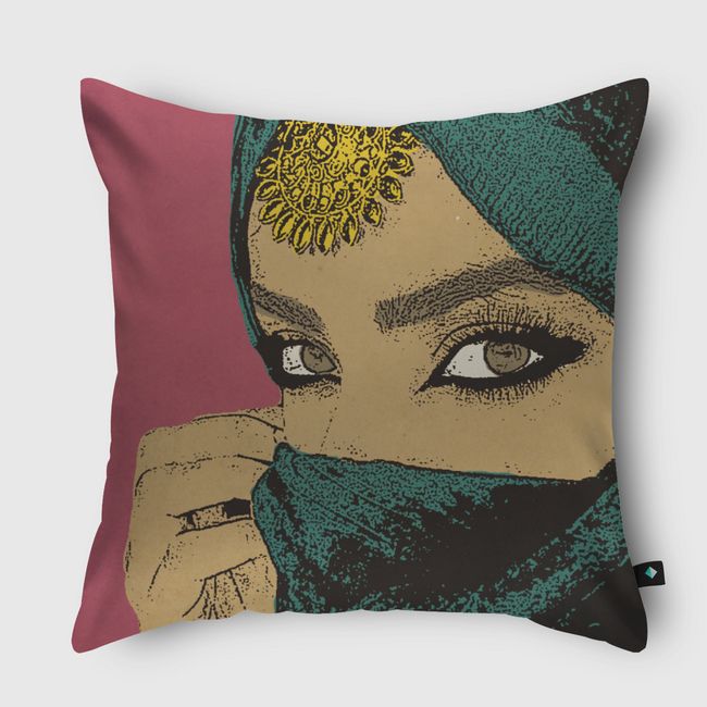 Arabian Eyes - Throw Pillow