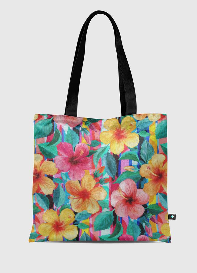 Maximalist Hibiscus Floral - Tote Bag