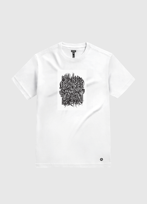 Crazy Kufic White Gold T-Shirt