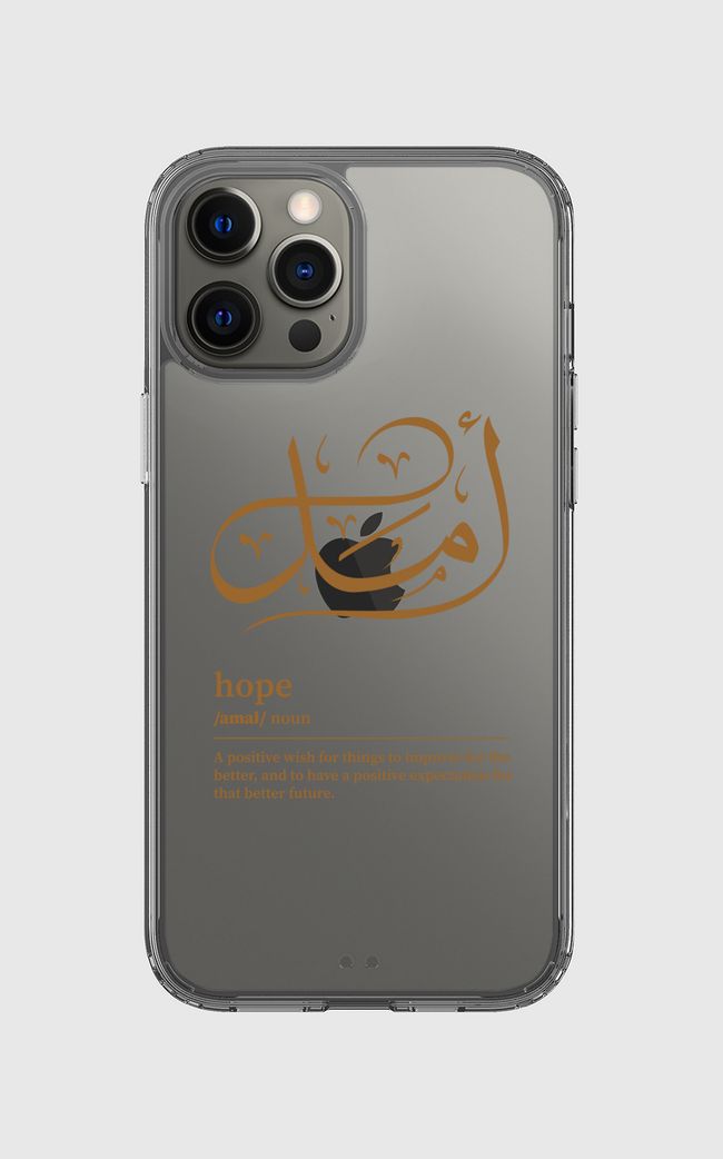 Hope Arabic Wordart - Clear Case