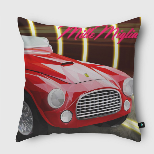 Ferrari 212 Mille Miglia Throw Pillow