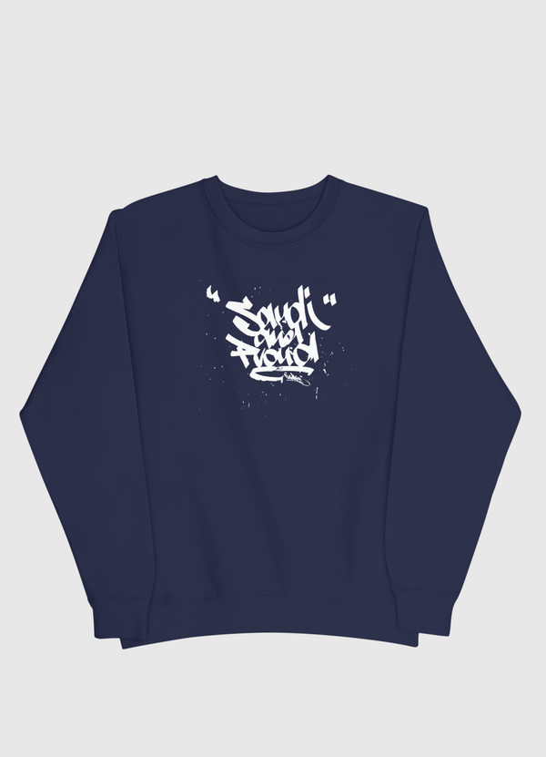 Saudi and proud Men Sweatshirt