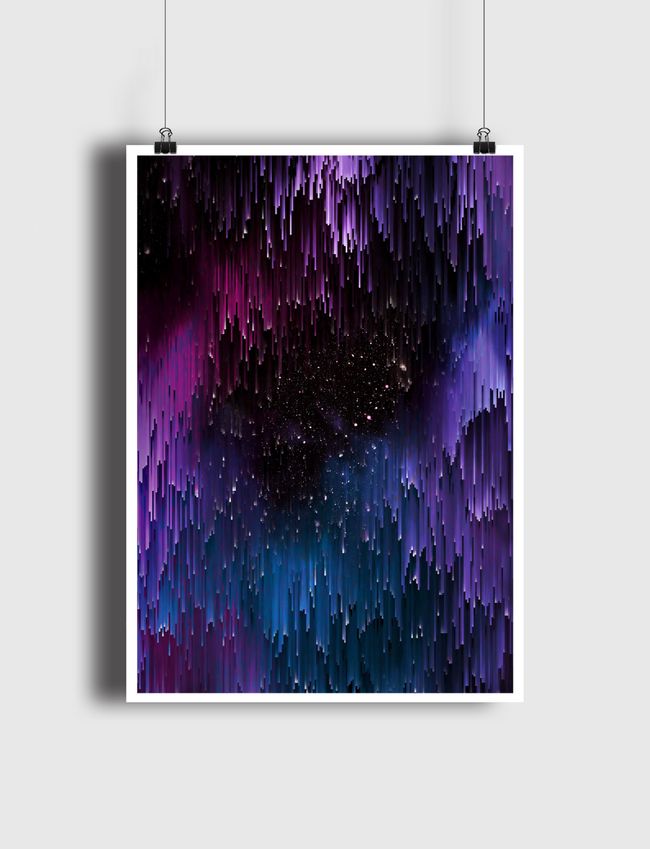 Ultraviolet Glitch Galaxy - Poster