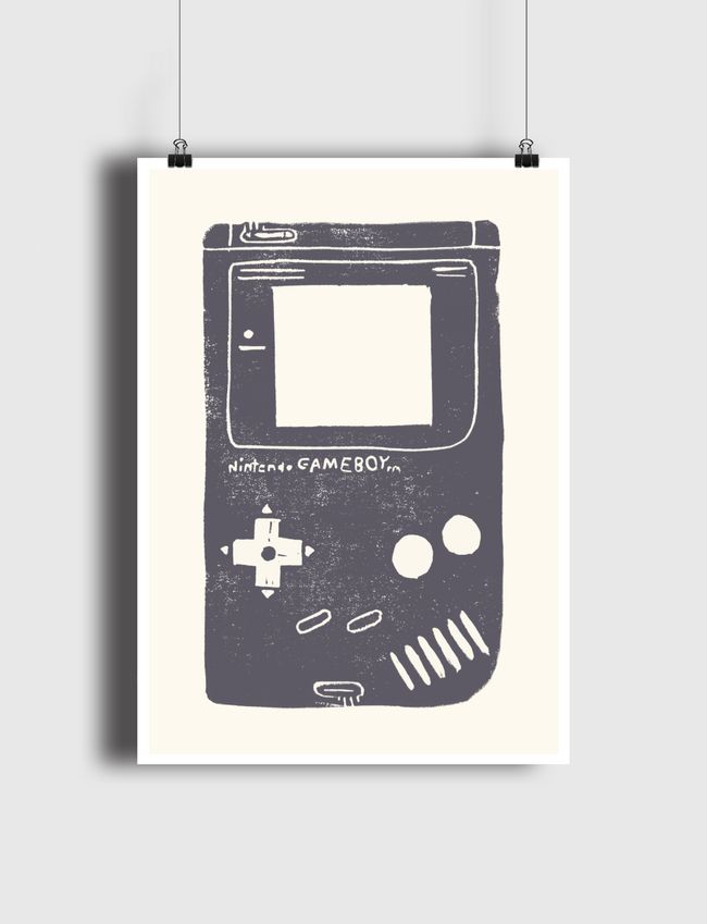 Game Boy Blockprint - Poster
