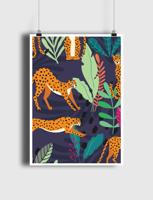 Cheetah pattern 02 - Poster