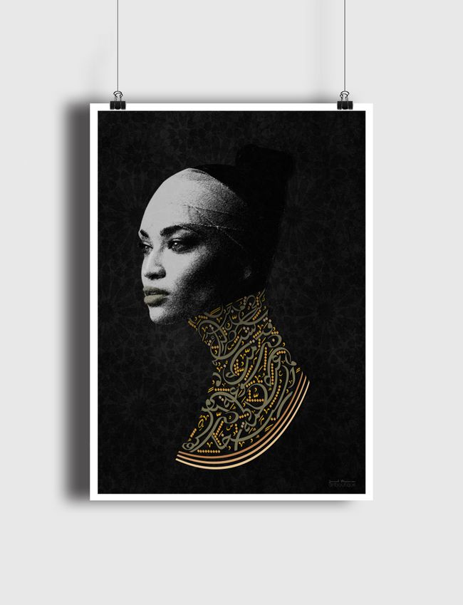 Shanina Shaik portrait - Poster