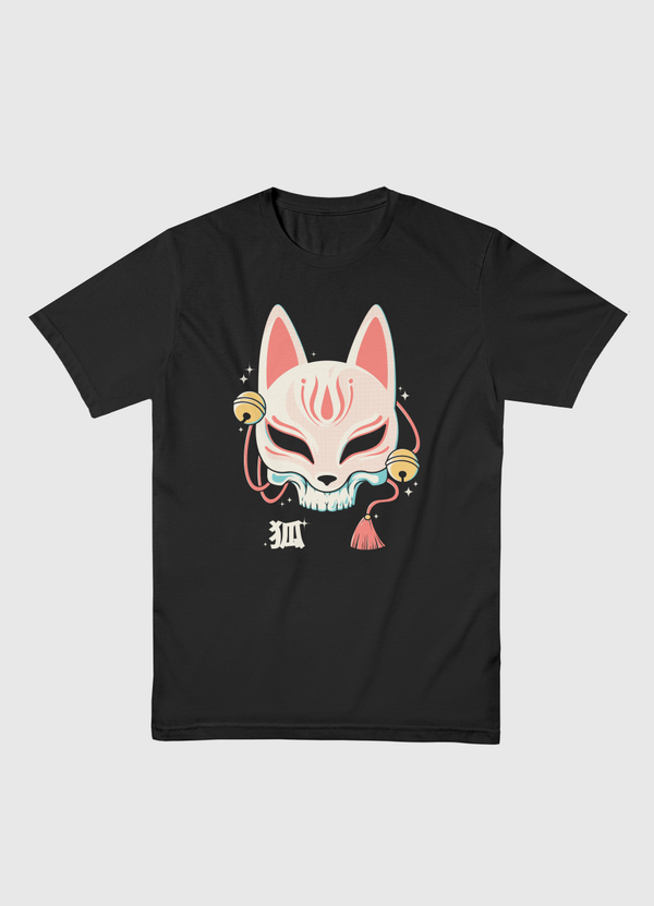 Kitsune Skull Men Basic T-Shirt