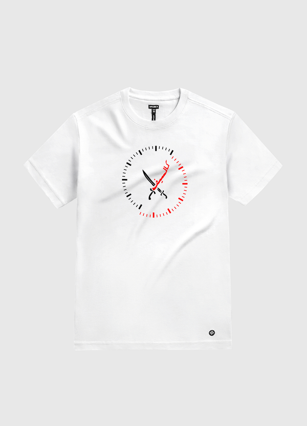 Time is sword  White Gold T-Shirt