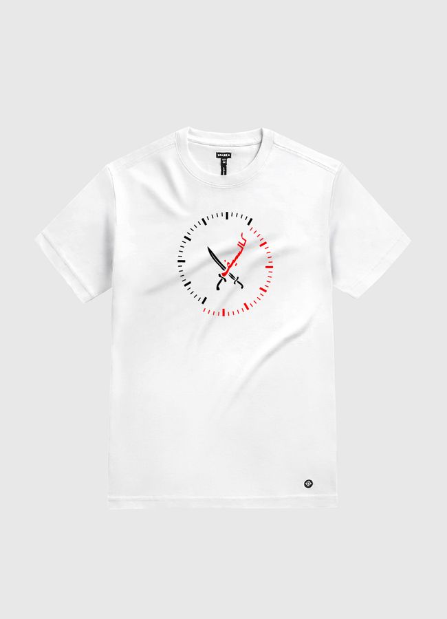 Time is sword  - White Gold T-Shirt