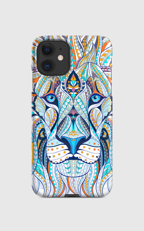 Ethnic  Blue Lion Regular Case