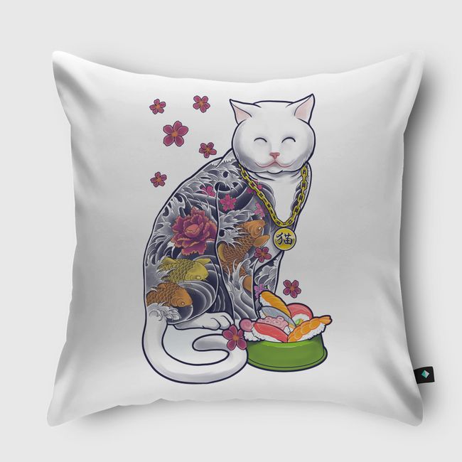 The Mob Cat - Throw Pillow