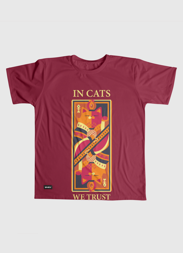 In Cats We Trust Men Graphic T-Shirt