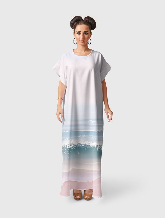 Beach Sea Paradise - Short Sleeve Dress