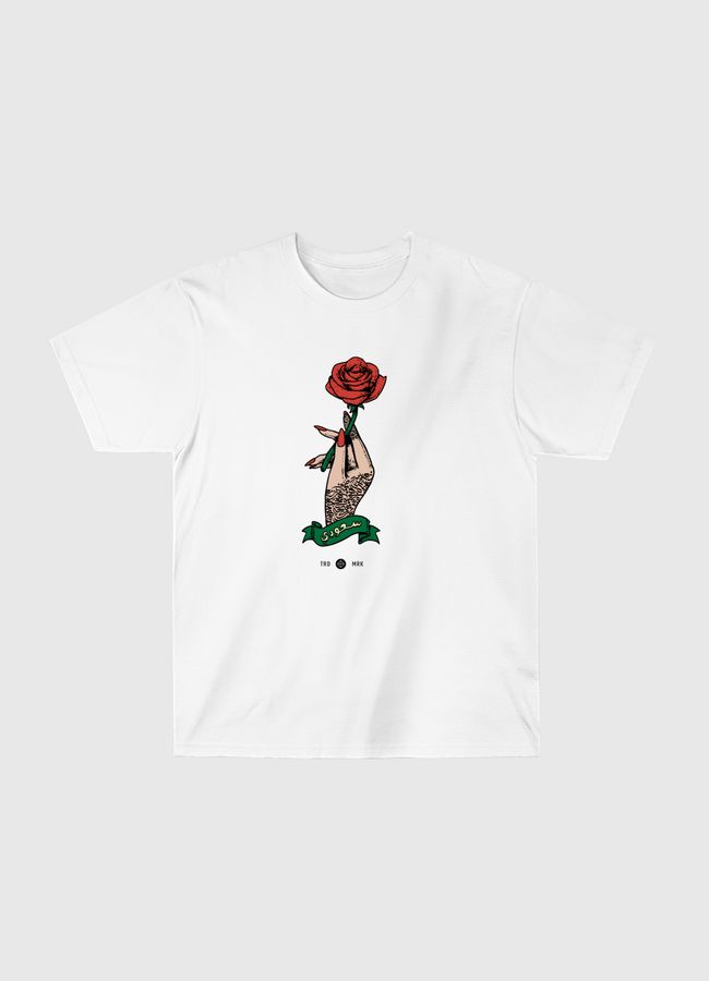 Calligraphy & Roses - Classic T-Shirt