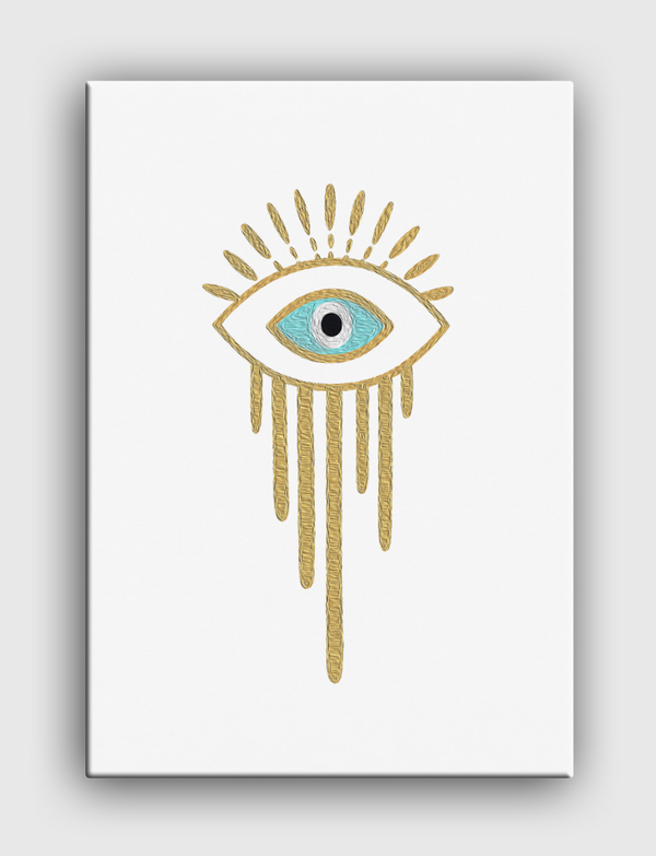 Synthetics: Melted Eye Canvas