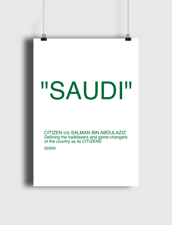 "Saudi" modified  Poster