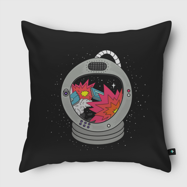 AstronauTV Throw Pillow
