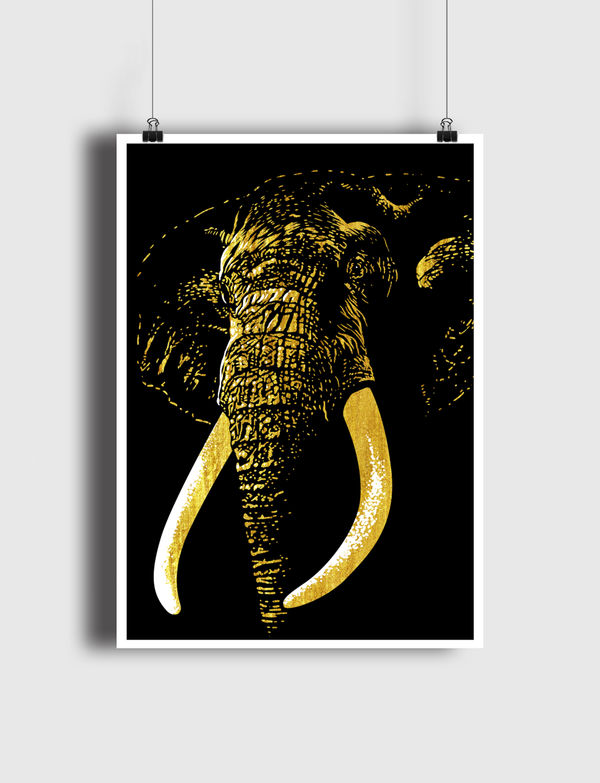 Golden Elephant Poster
