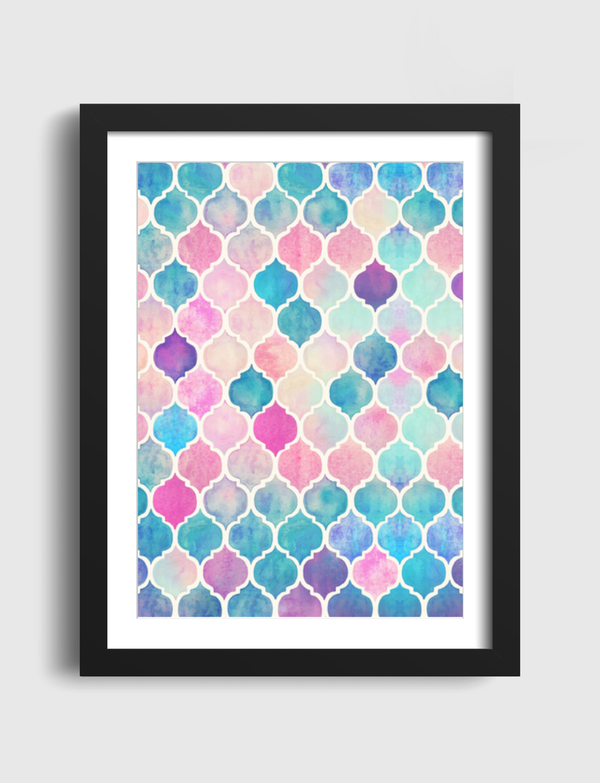 Pastel Watercolor Moroccan Artframe