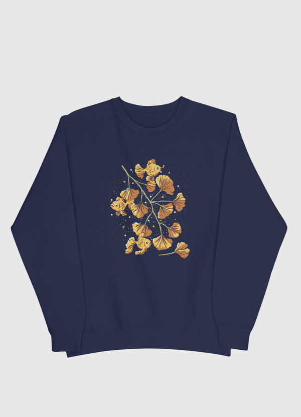 Ginkgo Golden Fish Men Sweatshirt