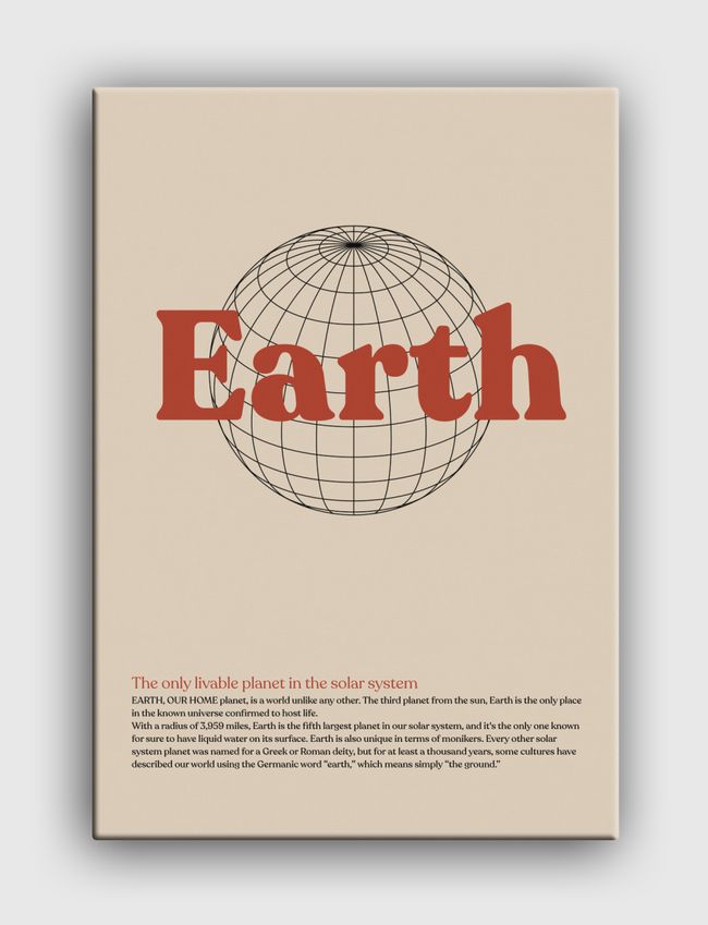 الأرض | earth - Canvas