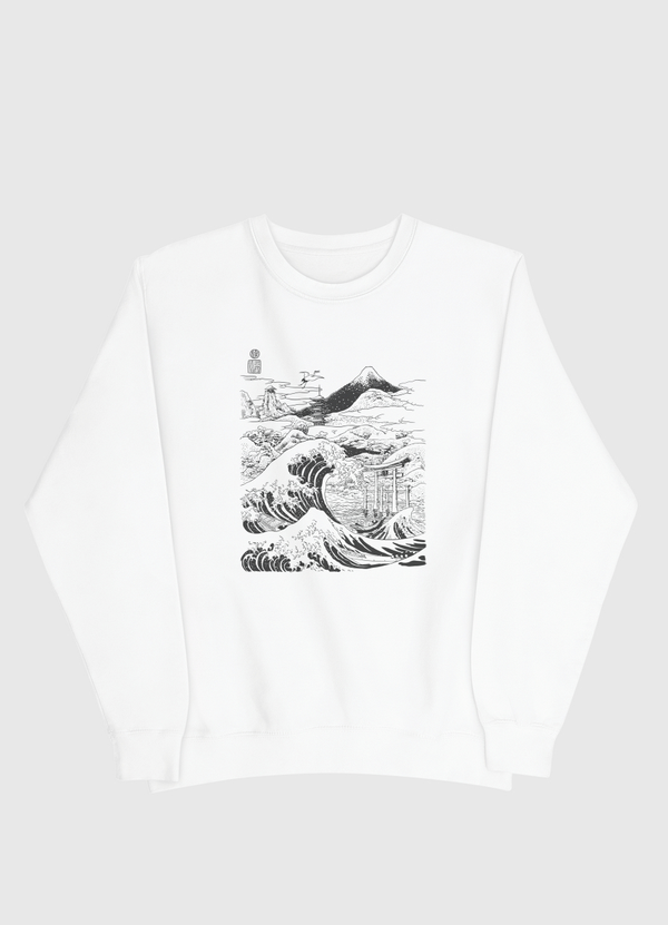 The wave Mount Fujiyama Men Sweatshirt