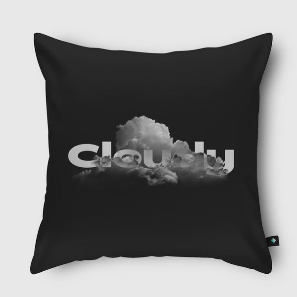 غَائم | cloudy Throw Pillow