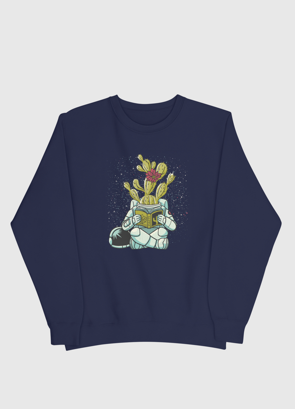 Astronaut Cactus Succulent Men Sweatshirt