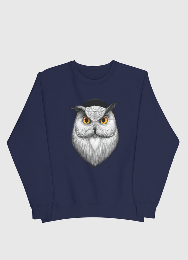 Bearded owl Men Sweatshirt