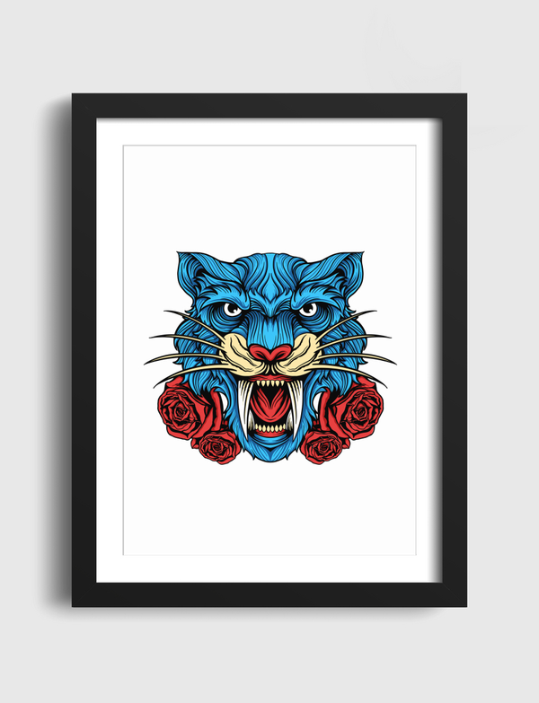 Wild Floral Tiger Artframe