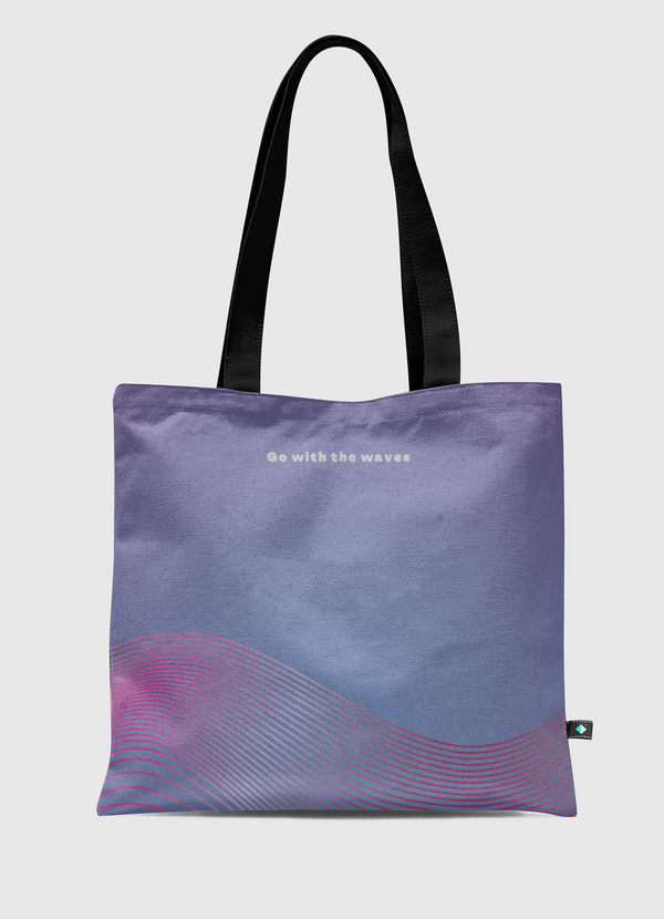 Go with the waves Tote Bag