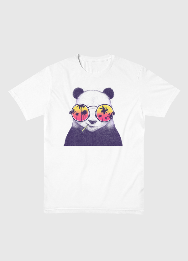 Tropical panda Men Basic T-Shirt