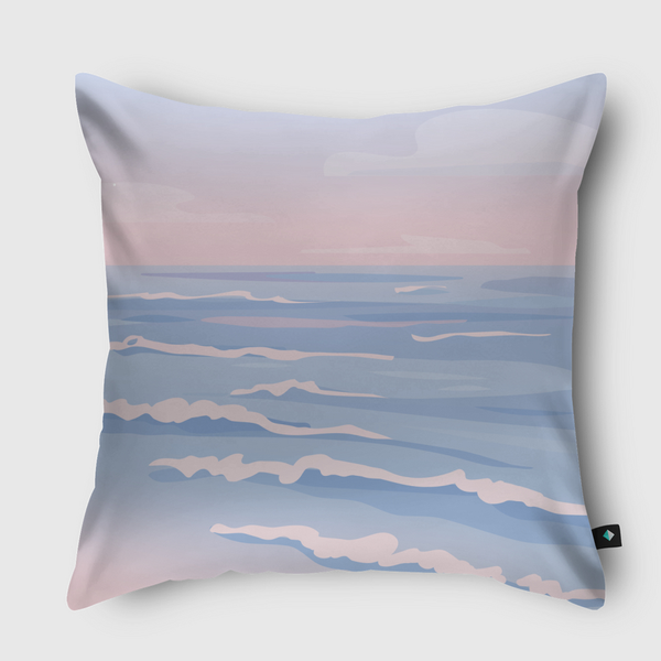 Sea Beach Sunrise paradise Throw Pillow