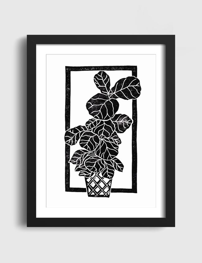 Fiddle Leaf Fig Blockprint - Artframe