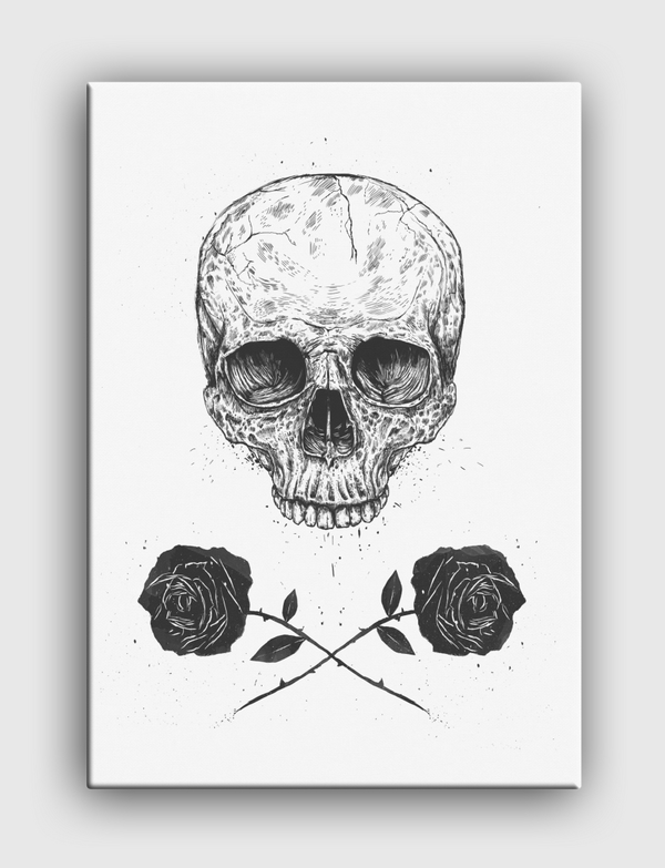 Skull N' Roses Canvas