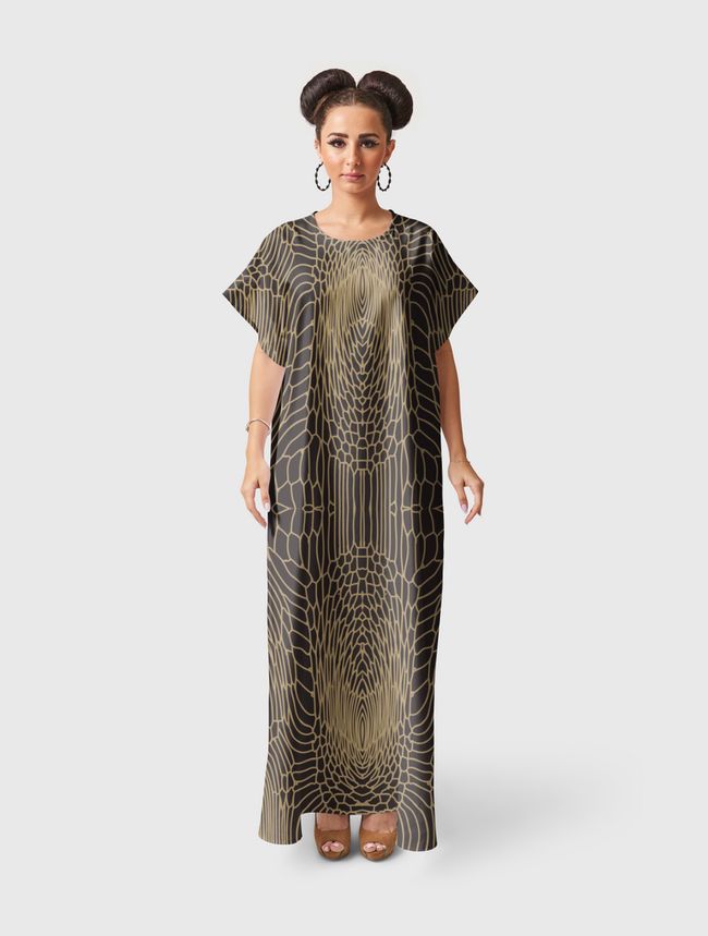 Python gold - Short Sleeve Dress