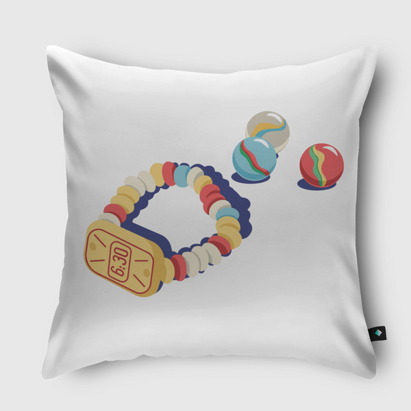 Candy watch حلوى الساعة Throw Pillow