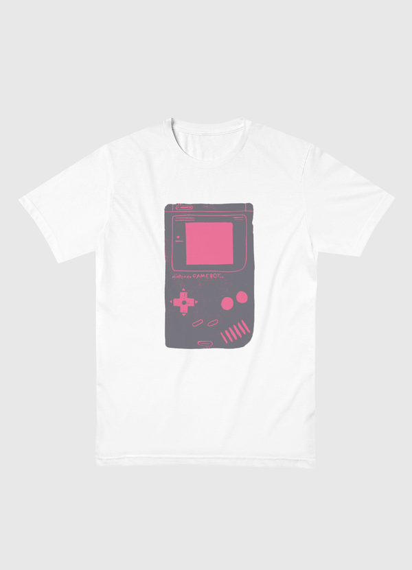 Game Boy Blockprint Pink Men Basic T-Shirt