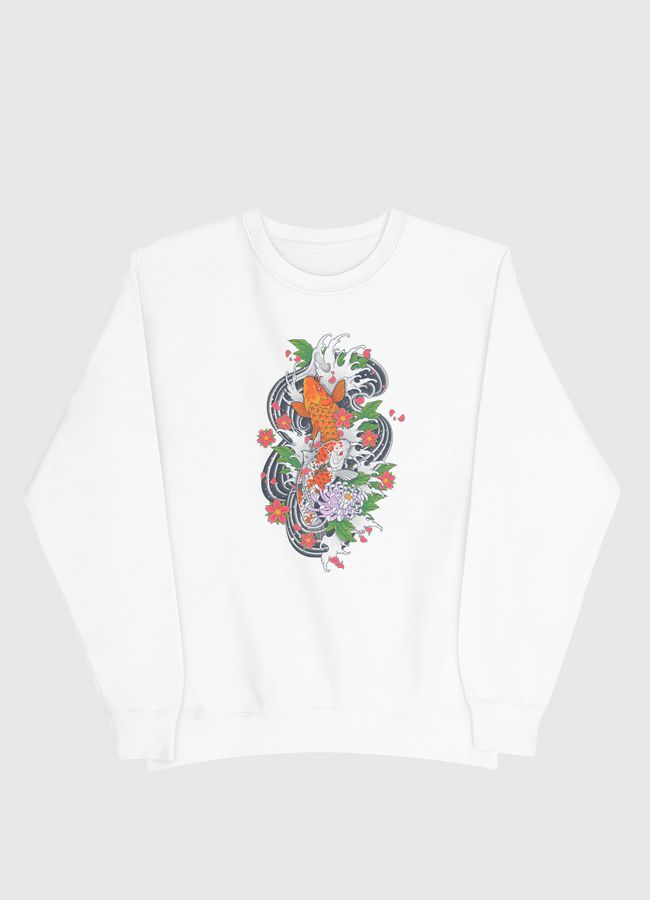 Koi Fish Pond - Men Sweatshirt