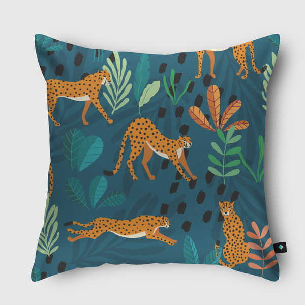 Cheetah pattern 01 Throw Pillow