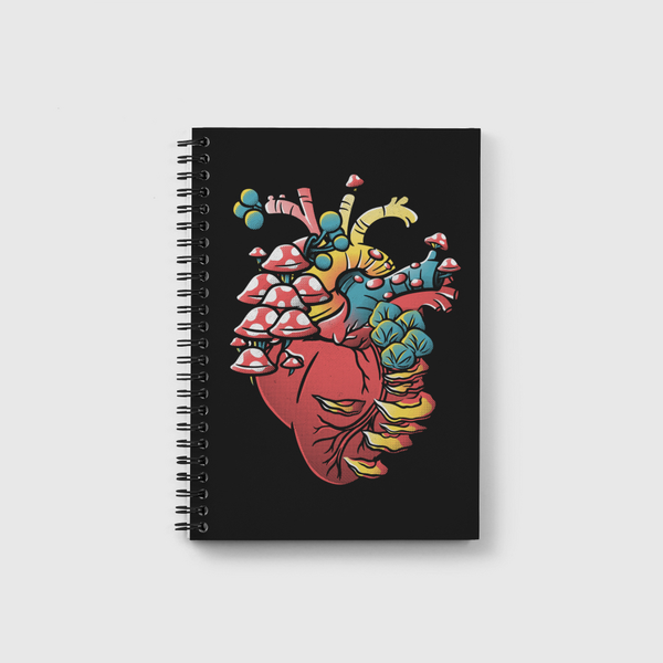 Fungi Heart Notebook