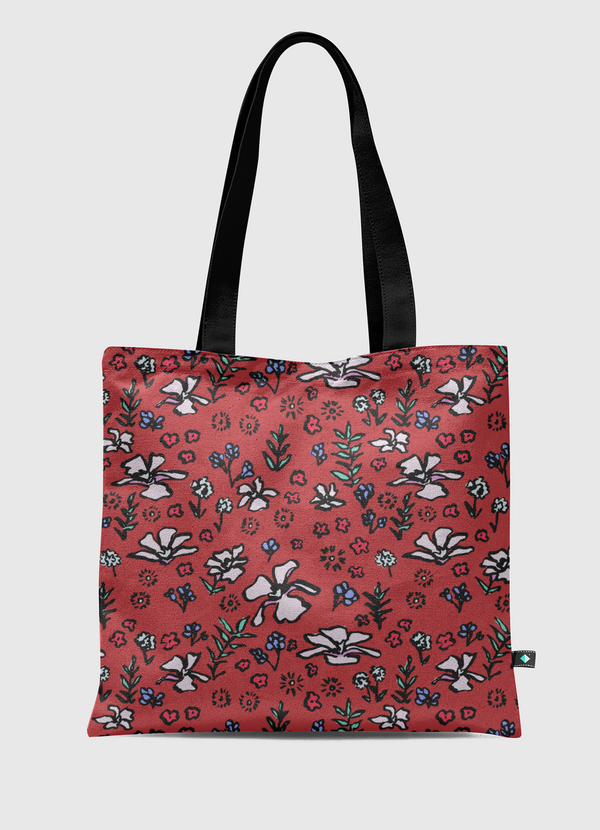 Flower Pattern Tote Bag