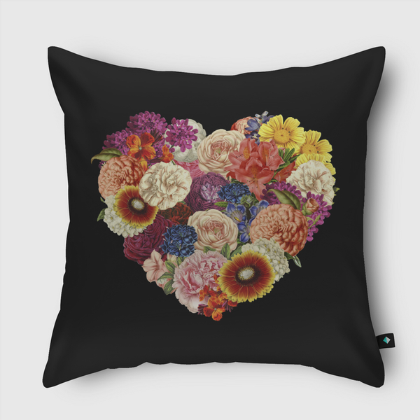 Blooming Love Throw Pillow