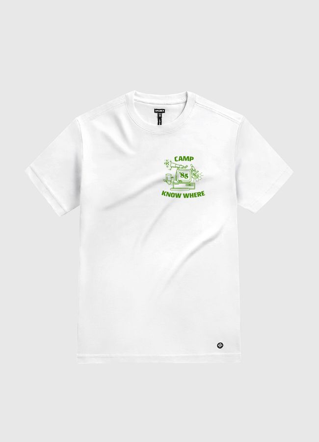 Camp Know Where - White Gold T-Shirt