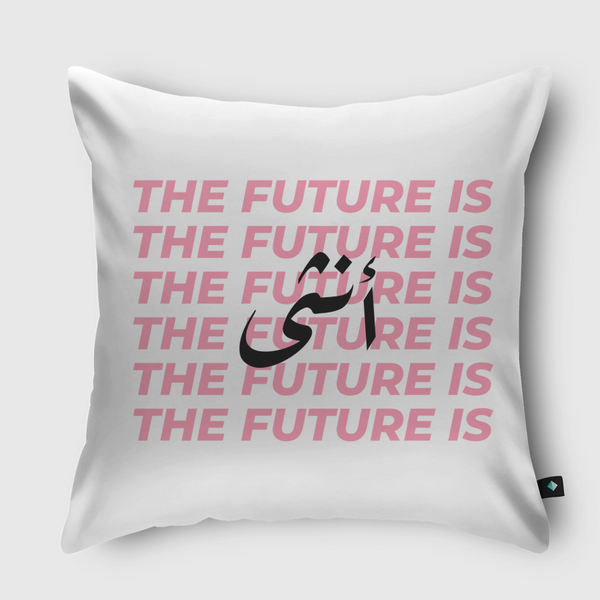 المستقبل انثى Throw Pillow