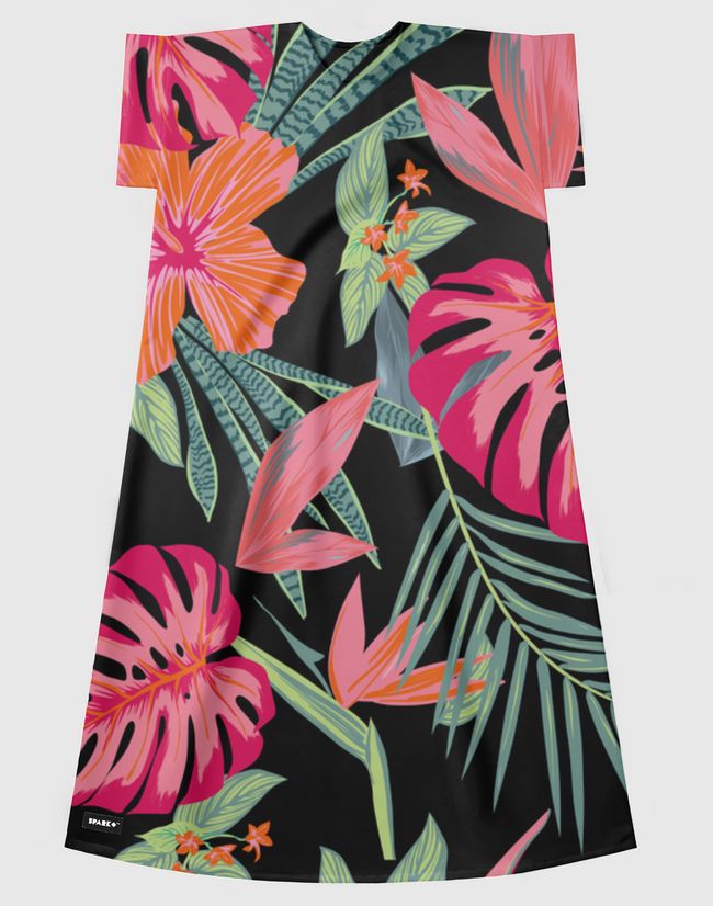 Floral Jungle - Short Sleeve Dress