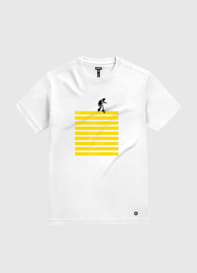 Slide on stripes - White Gold T-Shirt