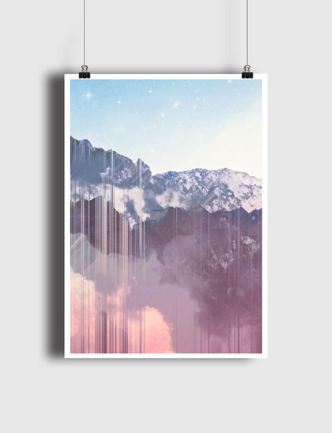 Mountain glitches - Poster