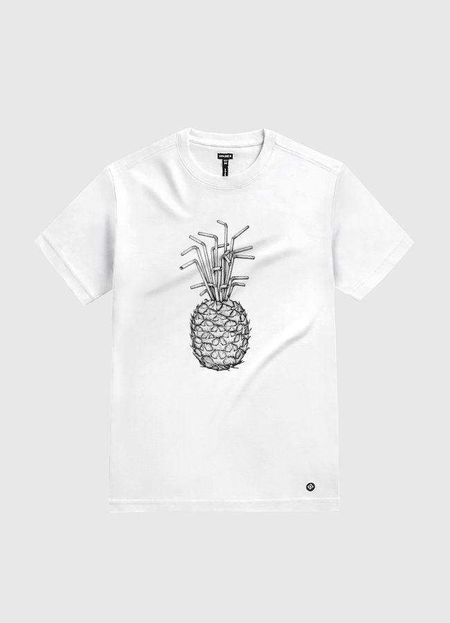 Pineapple straws - White Gold T-Shirt