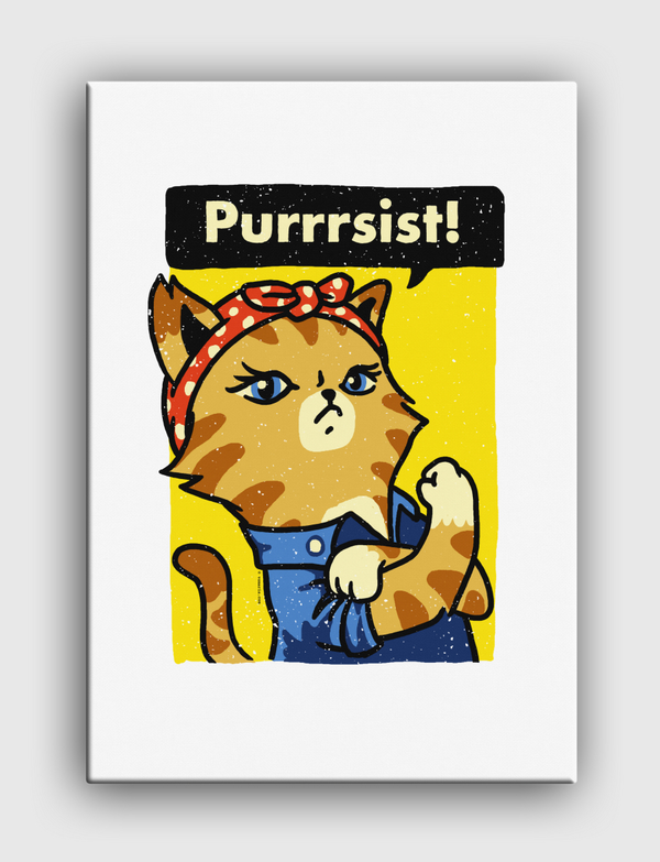 Purrrsist! Canvas